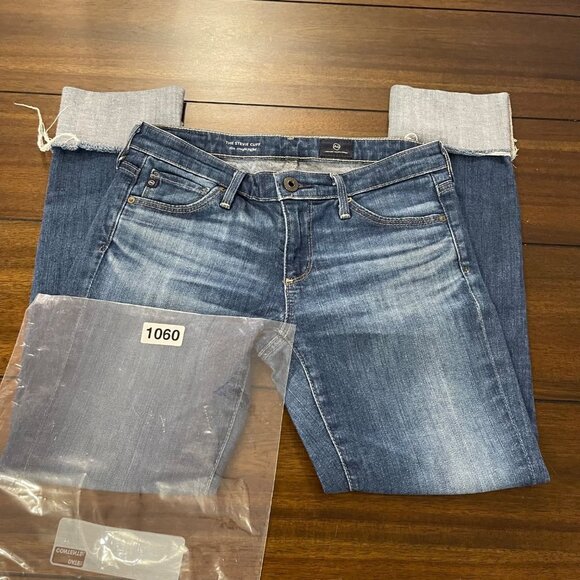 Adriano Goldschmied Women's The Stevie Cuff Jean medium wash size 25 - Picture 11 of 12